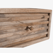 Mesilla de noche Arlet de madera de mango natural 45 cm - Vintahome