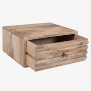 Mesilla de noche Arlet de madera de mango natural 45 cm - Vintahome