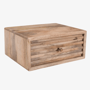 Mesilla de noche Arlet de madera de mango natural 45 cm - Vintahome