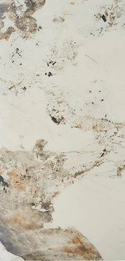 Mesa de comedor 200x100 piedra sinterizada y acero Maroon