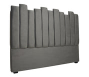 Cabecero de cama de terciopelo Vela gris