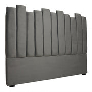 Cabecero de cama de terciopelo Vela gris