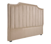 Cabecero de cama de terciopelo Moon beige