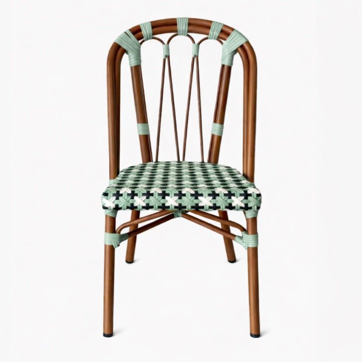 Silla Bistro París Classic de Ratán Sintético y Aluminio - Vintahome