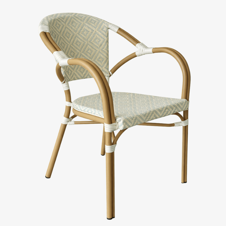 Silla Bistro Parisina Montaigne con Brazos – Bamboo Look - Vintahome