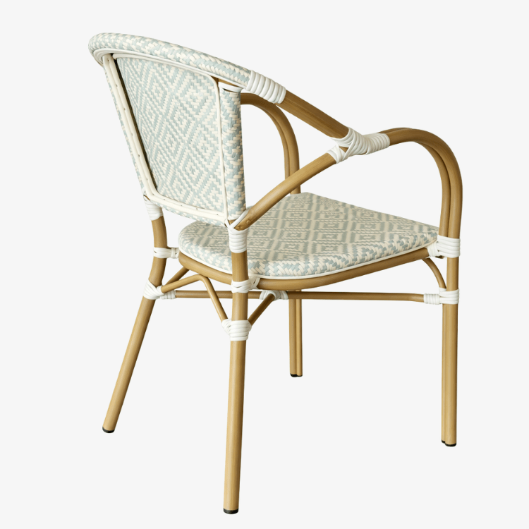 Silla Bistro Parisina Montaigne con Brazos – Bamboo Look - Vintahome