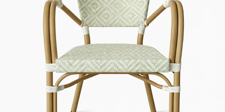 Silla Bistro Parisina Montaigne con Brazos – Bamboo Look - Vintahome