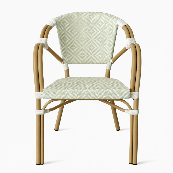 Silla Bistro Parisina Montaigne con Brazos – Bamboo Look - Vintahome