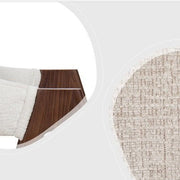 Silla de comedor con brazos nórdica Loira beige - Vintahome