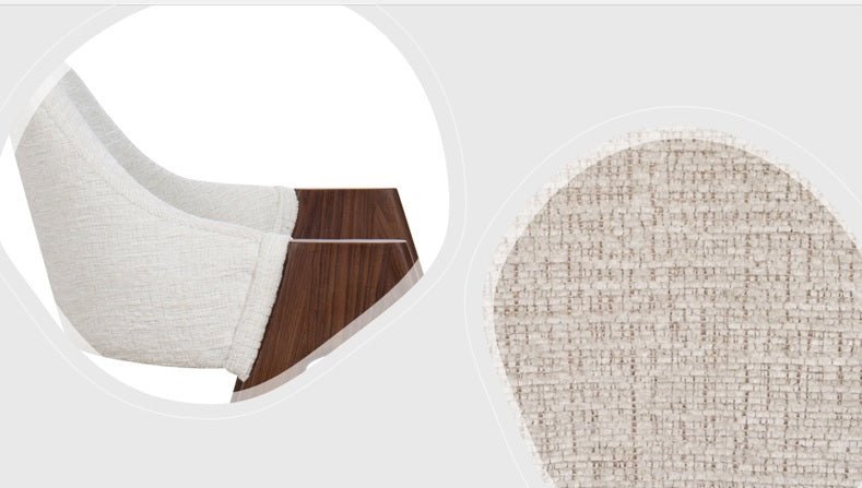 Silla de comedor con brazos nórdica Loira beige - Vintahome