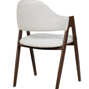 Silla de comedor con brazos nórdica Loira beige - Vintahome