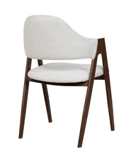 Silla de comedor con brazos nórdica Loira beige - Vintahome