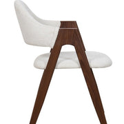 Silla de comedor con brazos nórdica Loira beige - Vintahome