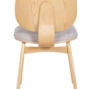 Silla de comedor de madera y tapizado Everly - Vintahome