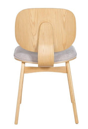 Silla de comedor de madera y tapizado Everly - Vintahome