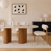Silla de comedor escandinava Lagem natural - Vintahome