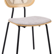 Silla de comedor madera y acero Alan - Vintahome