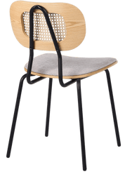 Silla de comedor madera y acero Alan - Vintahome