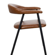 Silla de comedor nórdica Aren marrón vintage - Vintahome