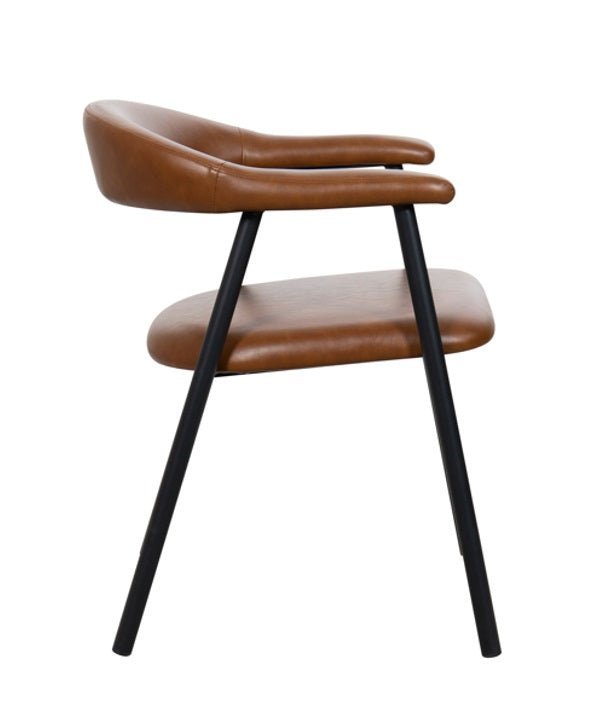 Silla de comedor nórdica Aren marrón vintage - Vintahome