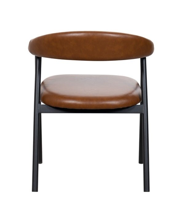 Silla de comedor nórdica Aren marrón vintage - Vintahome