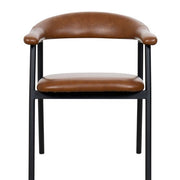 Silla de comedor nórdica Aren marrón vintage - Vintahome