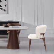 Silla de comedor nórdica Celia tapizada - Vintahome