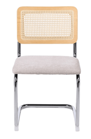Silla de comedor ratán y tapizada Ninfa - Vintahome