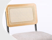 Silla de comedor ratán y tapizada Ninfa - Vintahome