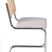 Silla de comedor ratán y tapizada Ninfa - Vintahome