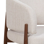 Silla de comedor reposabrazos tapizada Boras - Vintahome