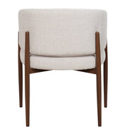 Silla de comedor reposabrazos tapizada Boras - Vintahome