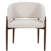 Silla de comedor reposabrazos tapizada Blark