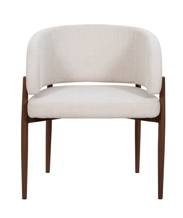 Silla de comedor reposabrazos tapizada Blark