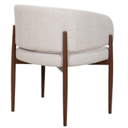 Silla de comedor reposabrazos tapizada Boras - Vintahome