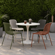 Silla de jardín polipropileno y acero Aila