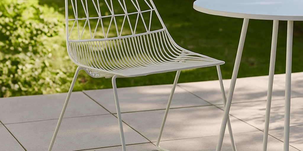 Silla de Terraza apilable Lyon Blanca - Vintahome