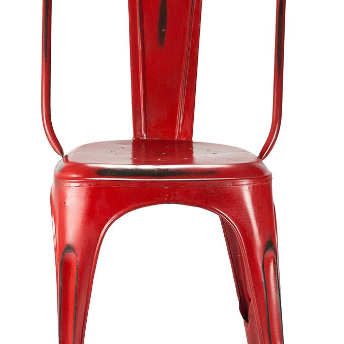 Silla vintage tolix roja