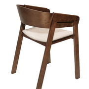 Silla de comedor con reposabrazos madera Mali