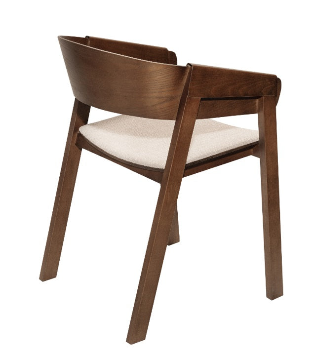 Silla de comedor con reposabrazos madera Mali