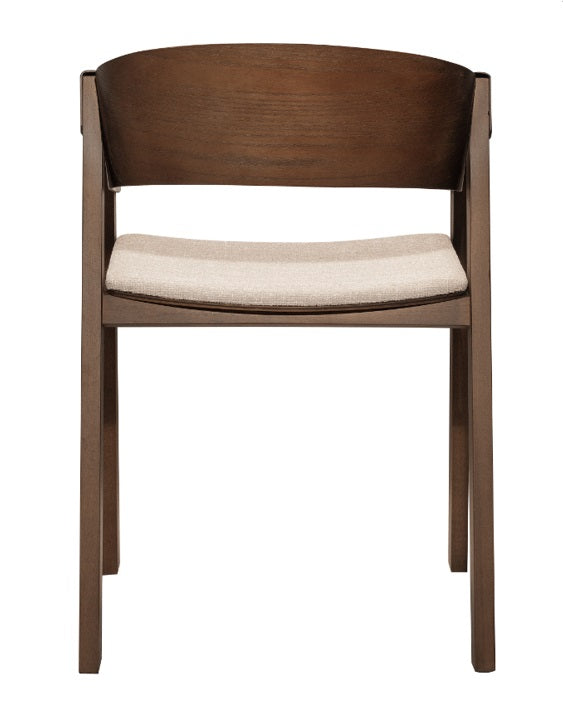 Silla de comedor con reposabrazos madera Mali