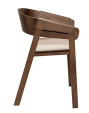 Silla de comedor con reposabrazos madera Mali