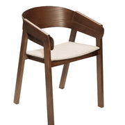 Silla de comedor con reposabrazos madera Mali