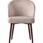 Silla de comedor nórdica terciopelo Úrsula