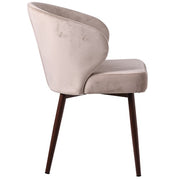 Silla de comedor nórdica terciopelo Úrsula