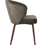 Silla de comedor nórdica terciopelo Úrsula