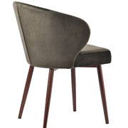 Silla de comedor nórdica terciopelo Úrsula