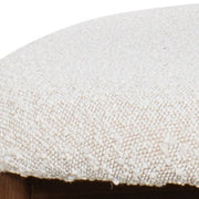 Silla de comedor nórdica acero nogal bouclé Ranya