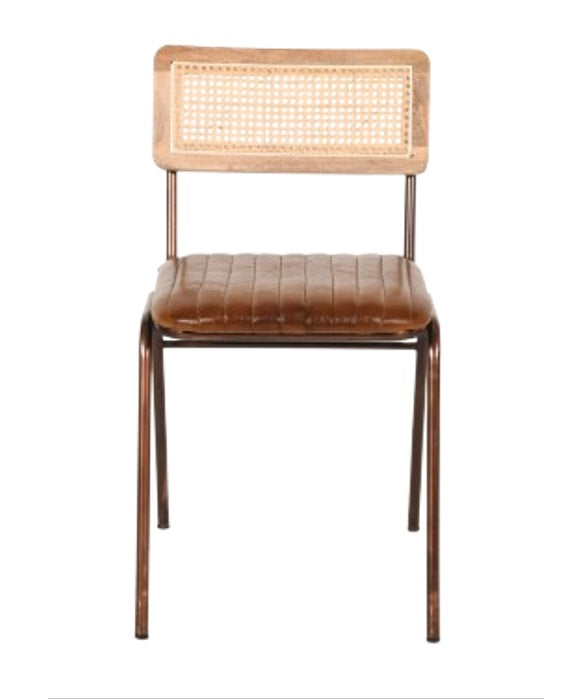 Silla comedor vintage cuero Sarun