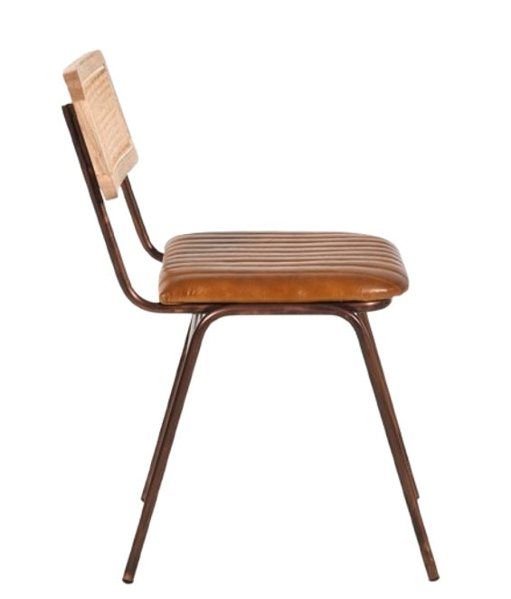 Silla comedor vintage cuero Sarun